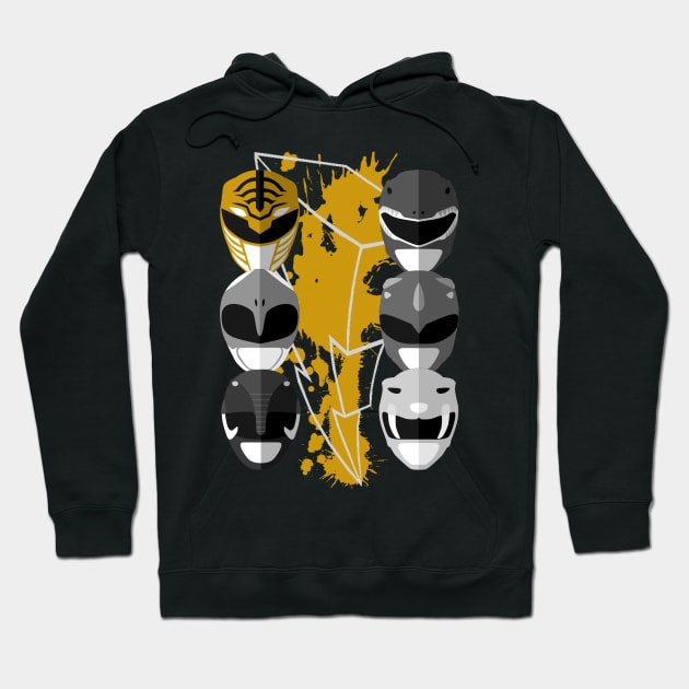 It's Morphin Time - White Tiger Hoodie by Vitalitee